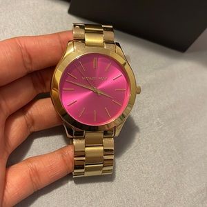 Pink /Gold Micheal Kors watch